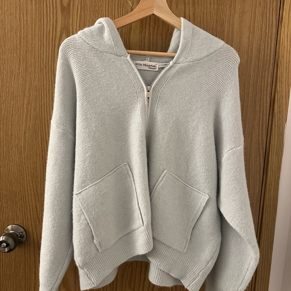 Little Mountain Women's Soft Blue Hooded Jacket